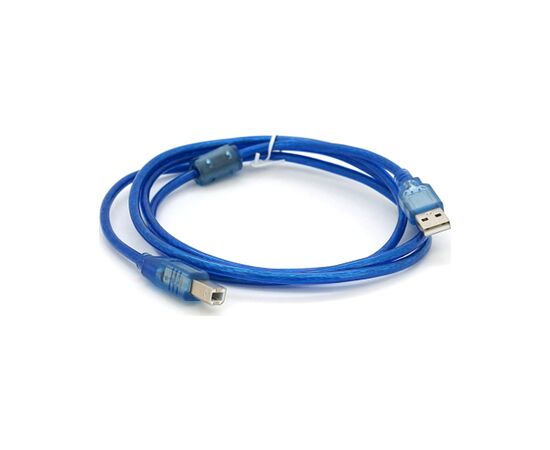 Кабель для принтера USB 2.0 AM/BM 1.5m ferrite blue Ritar (YT-AM/BM-1.5TBL), изображение 2 Кабель для принтера USB 2.0 AM/BM 1.5m ferrite blue Ritar (YT-AM/BM-1.5TBL), изображение 2