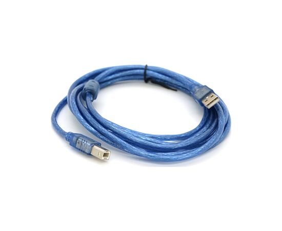 Кабель для принтера USB 2.0 AM/BM 3.0m ferrite blue Ritar (YT-AM/BM-3.0TBL)