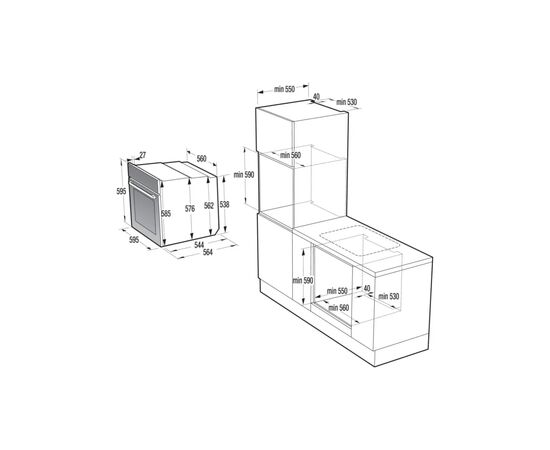 Духовой шкаф Gorenje BOP6373E28EBG, изображение 9 Духовой шкаф Gorenje BOP6373E28EBG, изображение 9