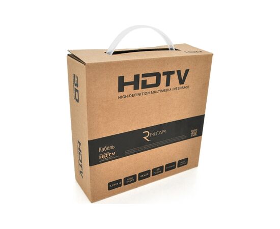 Кабель мультимедійний HDMI M to HDMI M 20.0m V2.0 4K black Ritar (HDMI(M)/(M)V2.0-20m-347B), зображення 2 Кабель мультимедійний HDMI M to HDMI M 20.0m V2.0 4K black Ritar (HDMI(M)/(M)V2.0-20m-347B), зображення 2