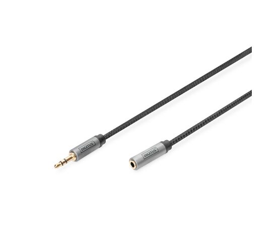 Кабель мультимедийный 3.5mm M to 3.5mm F 3.0m Digitus (DB-510210-030-S)