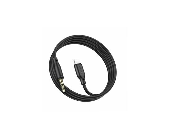 Кабель мультимедийный Lightning to 3.5mm M 1.0m silicone black BOROFONE (6941991101045), изображение 2 Кабель мультимедийный Lightning to 3.5mm M 1.0m silicone black BOROFONE (6941991101045), изображение 2