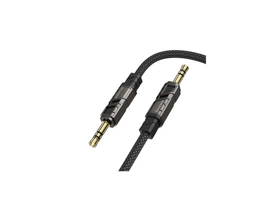 Кабель мультимедийный 3.5mm M to 3.5mm M 1.0m black BOROFONE (6941991117725)