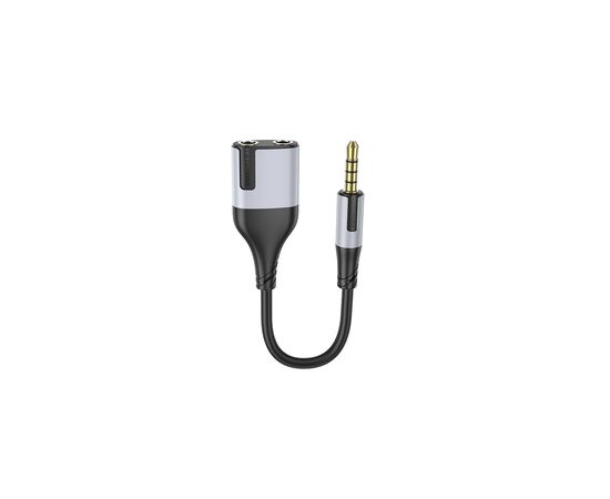Кабель мультимедийный 3.5mm M to 2x3.5mm F 0.1m BOROFONE (6941991108341)