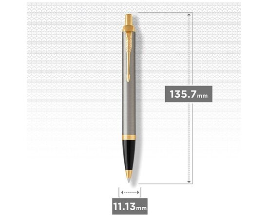 Ручка шариковая Parker IM 17 Brushed Metal GT BP блистер (22 236), изображение 4 Ручка шариковая Parker IM 17 Brushed Metal GT BP блистер (22 236), изображение 4