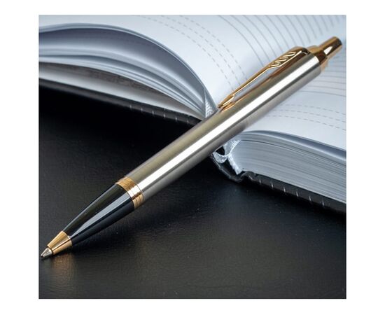 Ручка шариковая Parker IM 17 Brushed Metal GT BP блистер (22 236), изображение 5 Ручка шариковая Parker IM 17 Brushed Metal GT BP блистер (22 236), изображение 5