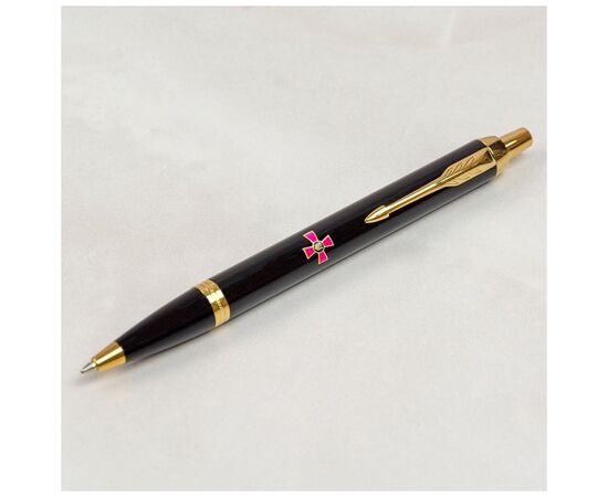 Ручка шариковая Parker IM 17 ARMY Black GT BP Эмблема ВСУ цветной (22032_W0010u), изображение 2 Ручка шариковая Parker IM 17 ARMY Black GT BP Эмблема ВСУ цветной (22032_W0010u), изображение 2