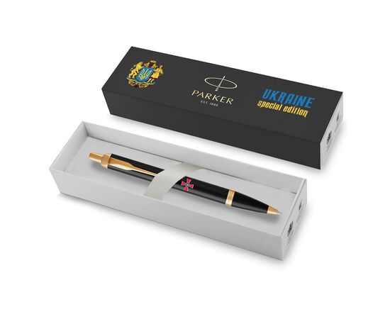 Ручка шариковая Parker IM 17 ARMY Black GT BP Эмблема ВСУ цветной (22032_W0010u), изображение 6 Ручка шариковая Parker IM 17 ARMY Black GT BP Эмблема ВСУ цветной (22032_W0010u), изображение 6