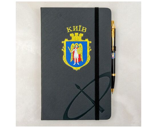 Ручка шариковая Parker IM 17 CITY Black GT BP Герб Киева + блокнот Parker + подар.упак. GIFT24 (22032b24_C0010u), изображение 8 Ручка шариковая Parker IM 17 CITY Black GT BP Герб Киева + блокнот Parker + подар.упак. GIFT24 (22032b24_C0010u), изображение 8