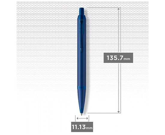 Ручка кулькова Parker IM 17 Professionals UKRAINE Monochrome Blue BP Трезубец (28132_T001y), зображення 3 Ручка кулькова Parker IM 17 Professionals UKRAINE Monochrome Blue BP Трезубец (28132_T001y), зображення 3