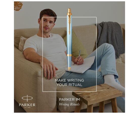 Ручка кулькова Parker IM 17 Rituals Turquoise Green GT BP + Пакет Parker Rituals (29 132), зображення 6 Ручка кулькова Parker IM 17 Rituals Turquoise Green GT BP + Пакет Parker Rituals (29 132), зображення 6
