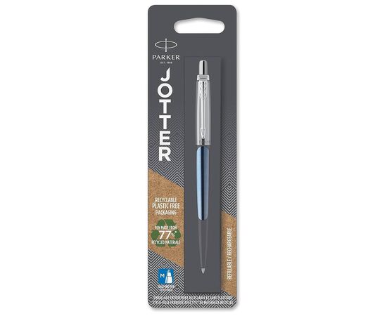Ручка шариковая Parker JOTTER 17 Waterloo Blue CT BP блистер (16 836)