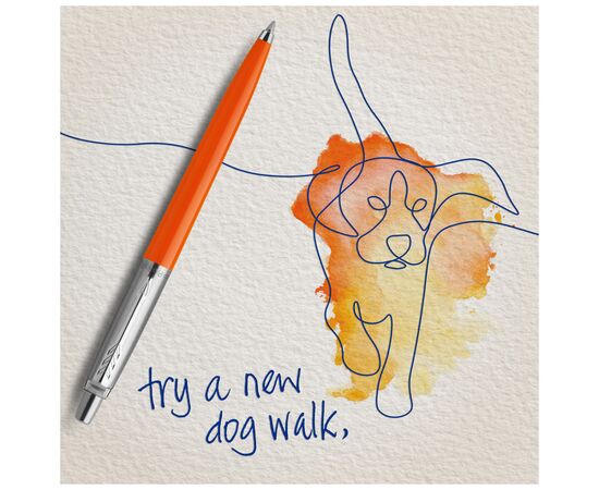 Ручка шариковая Parker JOTTER 17 Originals Orange CT BP в Eco упаковке (15 432e), изображение 5 Ручка шариковая Parker JOTTER 17 Originals Orange CT BP в Eco упаковке (15 432e), изображение 5