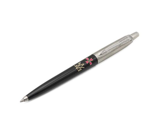 Ручка шариковая Parker JOTTER 17 Originals ARMY Black CT BP Эмблема ВСУ + Трезубец ВСУ золот. (15632_W1015u), изображение 2 Ручка шариковая Parker JOTTER 17 Originals ARMY Black CT BP Эмблема ВСУ + Трезубец ВСУ золот. (15632_W1015u), изображение 2