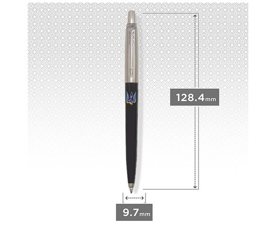 Ручка шариковая Parker JOTTER 17 Originals UKRAINE Black CT BP Трезубец-ласточка (15632_T1230u), изображение 2 Ручка шариковая Parker JOTTER 17 Originals UKRAINE Black CT BP Трезубец-ласточка (15632_T1230u), изображение 2
