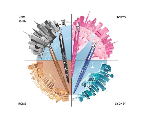 Ручка кулькова Parker JOTTER 17 SE Sydney Blue CT BP (19 732), зображення 9 Ручка кулькова Parker JOTTER 17 SE Sydney Blue CT BP (19 732), зображення 9