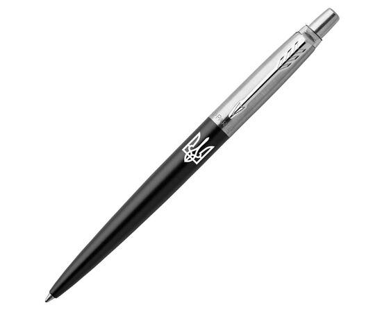 Ручка кулькова Parker JOTTER 17 UKRAINE Bond Street Black CT BP Трезубец (16232_T001w), зображення 3 Ручка кулькова Parker JOTTER 17 UKRAINE Bond Street Black CT BP Трезубец (16232_T001w), зображення 3