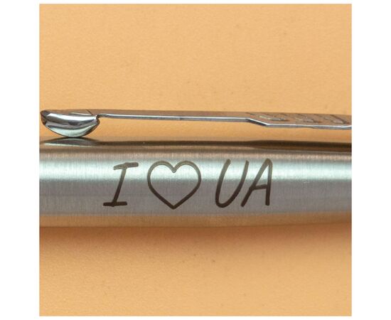Ручка шариковая Parker JOTTER 17 UKRAINE SS CT BP I Love UA (16132_T207b), изображение 2 Ручка шариковая Parker JOTTER 17 UKRAINE SS CT BP I Love UA (16132_T207b), изображение 2