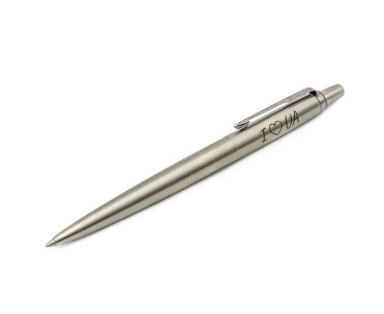 Ручка шариковая Parker JOTTER 17 UKRAINE SS CT BP I Love UA (16132_T207b), изображение 3 Ручка шариковая Parker JOTTER 17 UKRAINE SS CT BP I Love UA (16132_T207b), изображение 3