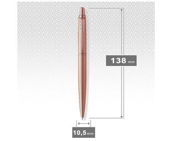 Ручка кулькова Parker JOTTER 17 XL Monochrome Pink Gold PGT BP блістер (12 636), зображення 4 Ручка кулькова Parker JOTTER 17 XL Monochrome Pink Gold PGT BP блістер (12 636), зображення 4