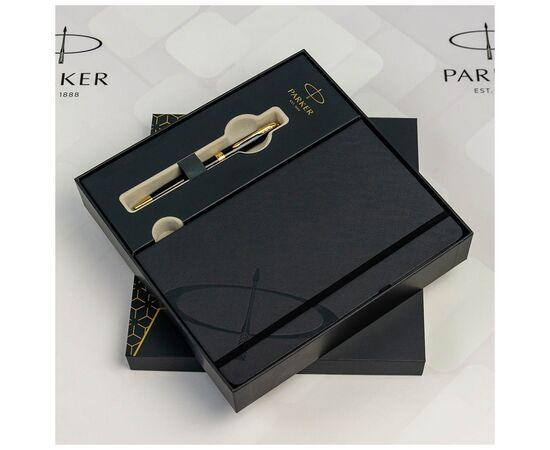 Ручка шариковая Parker SONNET 17 Black Lacquer GT BP + блокнот Parker + подар.упак. GIFT24 (86 032b24), изображение 5 Ручка шариковая Parker SONNET 17 Black Lacquer GT BP + блокнот Parker + подар.упак. GIFT24 (86 032b24), изображение 5