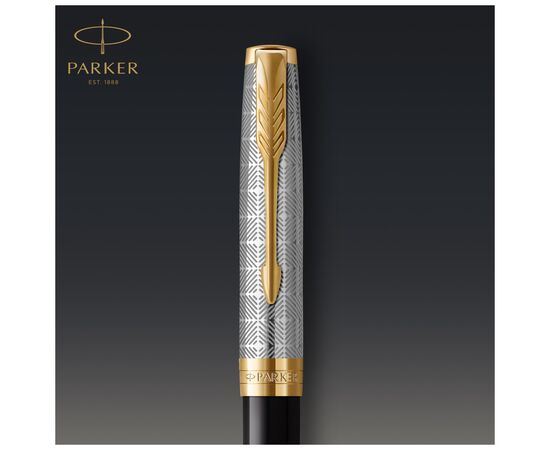 Ручка шариковая Parker SONNET 17 Metal & Black Lacquer GT BP (68 132), изображение 4 Ручка шариковая Parker SONNET 17 Metal & Black Lacquer GT BP (68 132), изображение 4