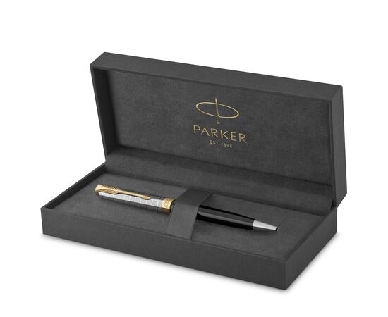 Ручка шариковая Parker SONNET 17 Metal & Black Lacquer GT BP (68 132), изображение 6 Ручка шариковая Parker SONNET 17 Metal & Black Lacquer GT BP (68 132), изображение 6
