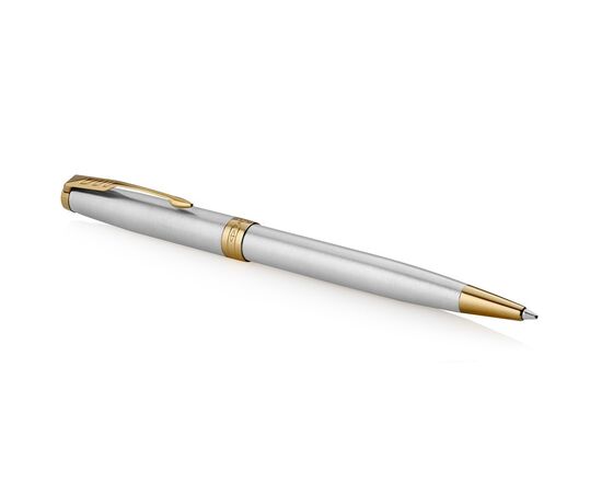 Ручка кулькова Parker SONNET 17 Stainless Steel GT BP + блокнот Parker + подар.упак. GIFT24 (84 132b24), зображення 2 Ручка кулькова Parker SONNET 17 Stainless Steel GT BP + блокнот Parker + подар.упак. GIFT24 (84 132b24), зображення 2