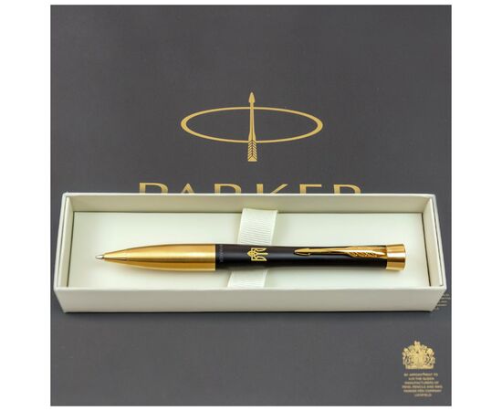 Ручка шариковая Parker URBAN 17 UKRAINE Muted Black GT BP Трезубец (30035_T001y), изображение 5 Ручка шариковая Parker URBAN 17 UKRAINE Muted Black GT BP Трезубец (30035_T001y), изображение 5