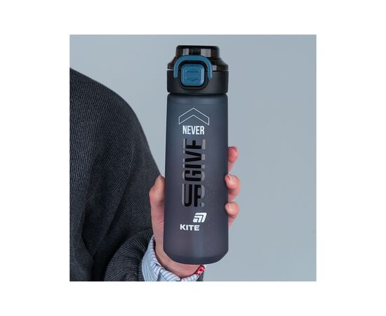Бутылка для воды Kite 760 мл, сіра (K25-1214-1), изображение 4 Бутылка для воды Kite 760 мл, сіра (K25-1214-1), изображение 4