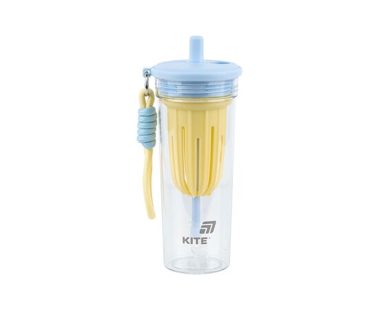 Бутылка для воды Kite 650 мл, жовто-блакитний (K25-1219-3)