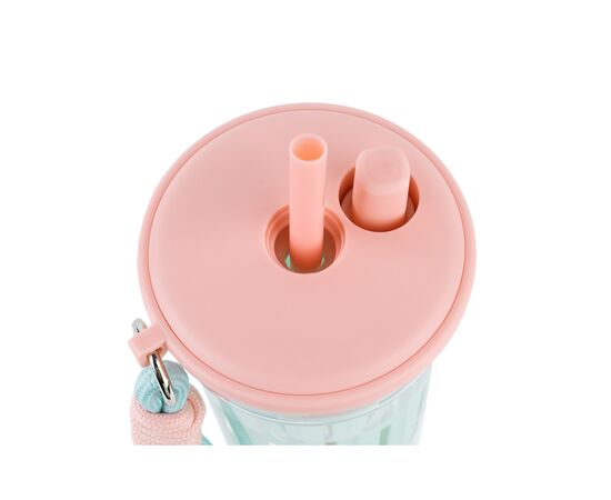 Пляшка для води Kite 650 мл, рожево-зелений (K25-1219-1), зображення 3 Пляшка для води Kite 650 мл, рожево-зелений (K25-1219-1), зображення 3