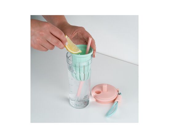 Пляшка для води Kite 650 мл, рожево-зелений (K25-1219-1), зображення 6 Пляшка для води Kite 650 мл, рожево-зелений (K25-1219-1), зображення 6