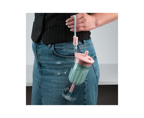 Пляшка для води Kite 650 мл, рожево-зелений (K25-1219-1), зображення 9 Пляшка для води Kite 650 мл, рожево-зелений (K25-1219-1), зображення 9