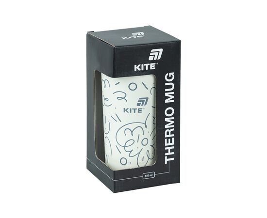 Термокружка Kite 550 мл, біла (K25-1226-3), изображение 5 Термокружка Kite 550 мл, біла (K25-1226-3), изображение 5