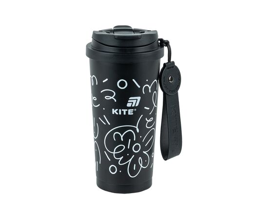 Термокружка Kite 550 мл, чорна (K25-1226-1)