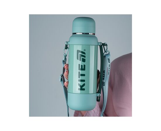 Термос Kite 1200 мл, зелений (K25-1225-3), изображение 7 Термос Kite 1200 мл, зелений (K25-1225-3), изображение 7