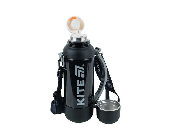 Термос Kite 1200 мл, чорний (K25-1225-1), изображение 2 Термос Kite 1200 мл, чорний (K25-1225-1), изображение 2