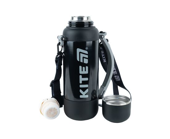 Термос Kite 1200 мл, чорний (K25-1225-1), изображение 4 Термос Kite 1200 мл, чорний (K25-1225-1), изображение 4