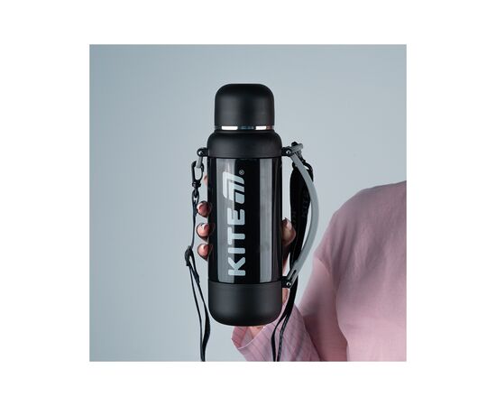 Термос Kite 1200 мл, чорний (K25-1225-1), изображение 7 Термос Kite 1200 мл, чорний (K25-1225-1), изображение 7