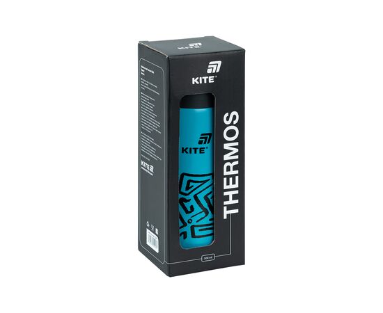 Термос Kite 500 мл, темно-бірюзовий (K25-1222-1), изображение 5 Термос Kite 500 мл, темно-бірюзовий (K25-1222-1), изображение 5