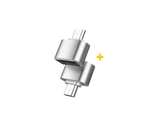 Дата кабель OTG USB 2.0 AF to USB-C silver XoKo (XK-AC035-SL2)