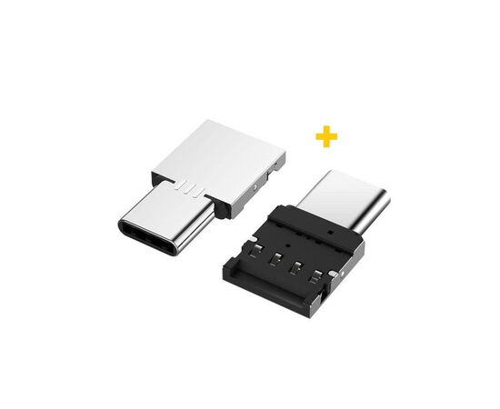 Дата кабель OTG USB 2.0 AF to USB-C silver XoKo (XK-AC045-SL2)