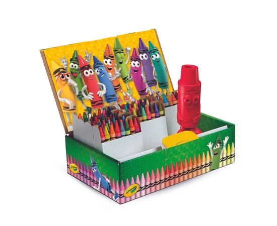 Карандаши цветные Crayola воскові, 120 шт зі стругачкою (52-6920), изображение 4