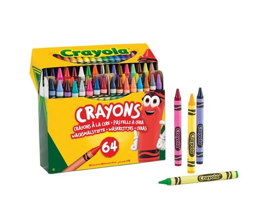 Карандаши цветные Crayola воскові, 64 шт (52-6448), изображение 2 Карандаши цветные Crayola воскові, 64 шт (52-6448), изображение 2