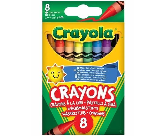 Олівці кольорові Crayola воскові, 8 шт (52-3008)