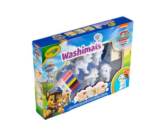 Набор для творчества Crayola Paw Patrol Washimals 4 тваринки та 6 фломастерів (74-0290), изображение 4 Набор для творчества Crayola Paw Patrol Washimals 4 тваринки та 6 фломастерів (74-0290), изображение 4