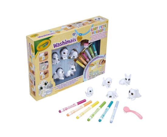 Набор для творчества Crayola Washimals Домашні тваринки, , з фломастерами 5 шт (74-7516), изображение 2 Набор для творчества Crayola Washimals Домашні тваринки, , з фломастерами 5 шт (74-7516), изображение 2