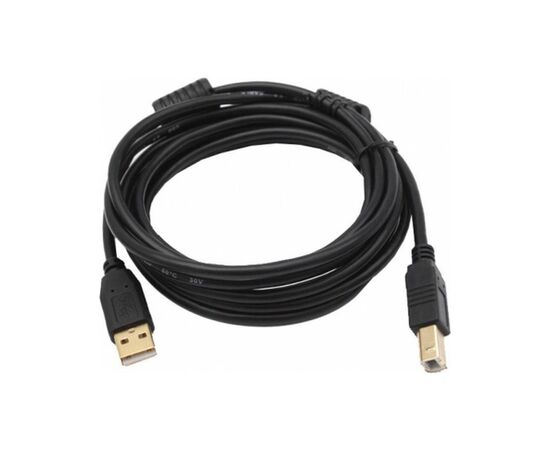 Кабель для принтера USB 2.0 AM/BM 1.8m ferrite black Voltronic (YT-AM/BM-1.8B)