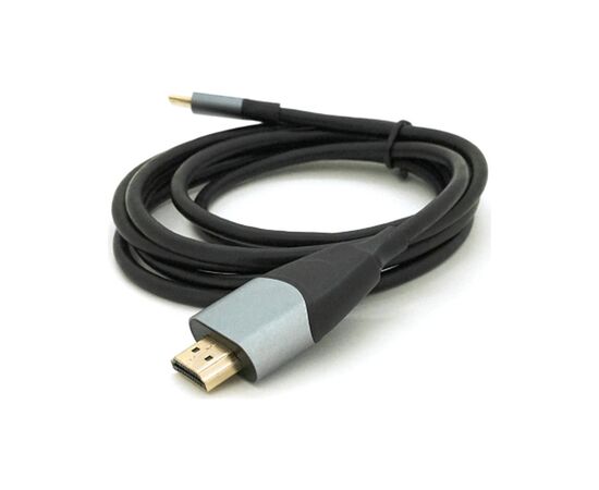 Кабель мультимедийный USB-C to HDMI M 1.8m 4K30Hz black Voltronic (YT-HDMI (M)-Type-C (M)), изображение 3 Кабель мультимедийный USB-C to HDMI M 1.8m 4K30Hz black Voltronic (YT-HDMI (M)-Type-C (M)), изображение 3